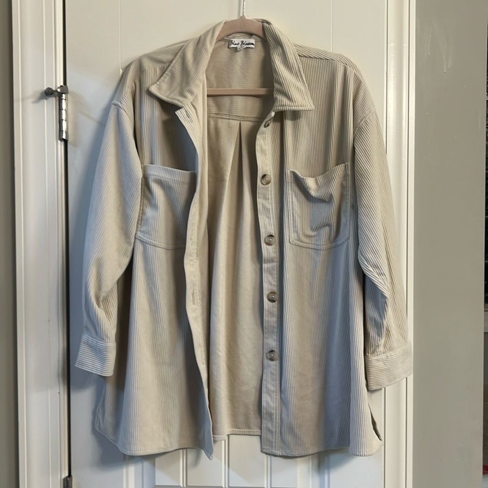 Corduroy light, beige jacket